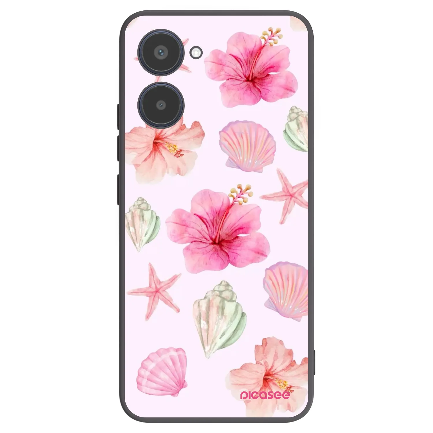 Picasee husă neagră din silicon pentru Realme 10 4G - Blush Lagoon