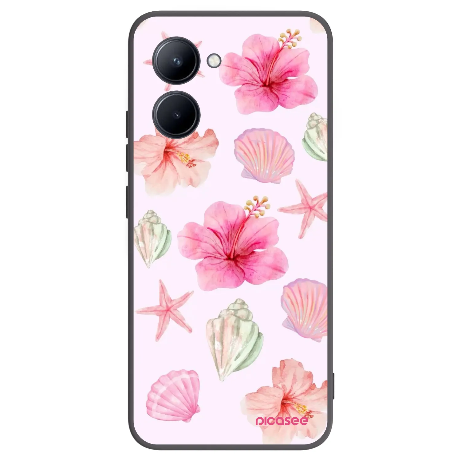 Picasee husă neagră din silicon pentru Realme C33 (2023) - Blush Lagoon