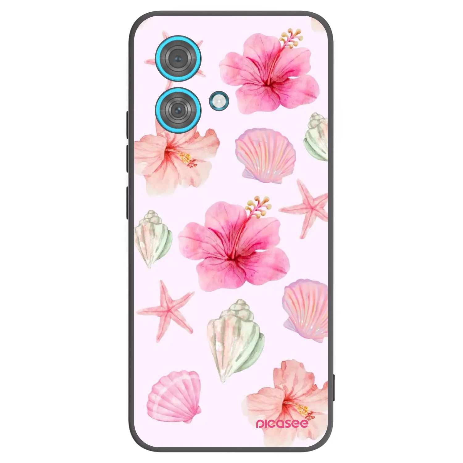 Picasee husă neagră din silicon pentru Motorola Edge 40 Neo - Blush Lagoon