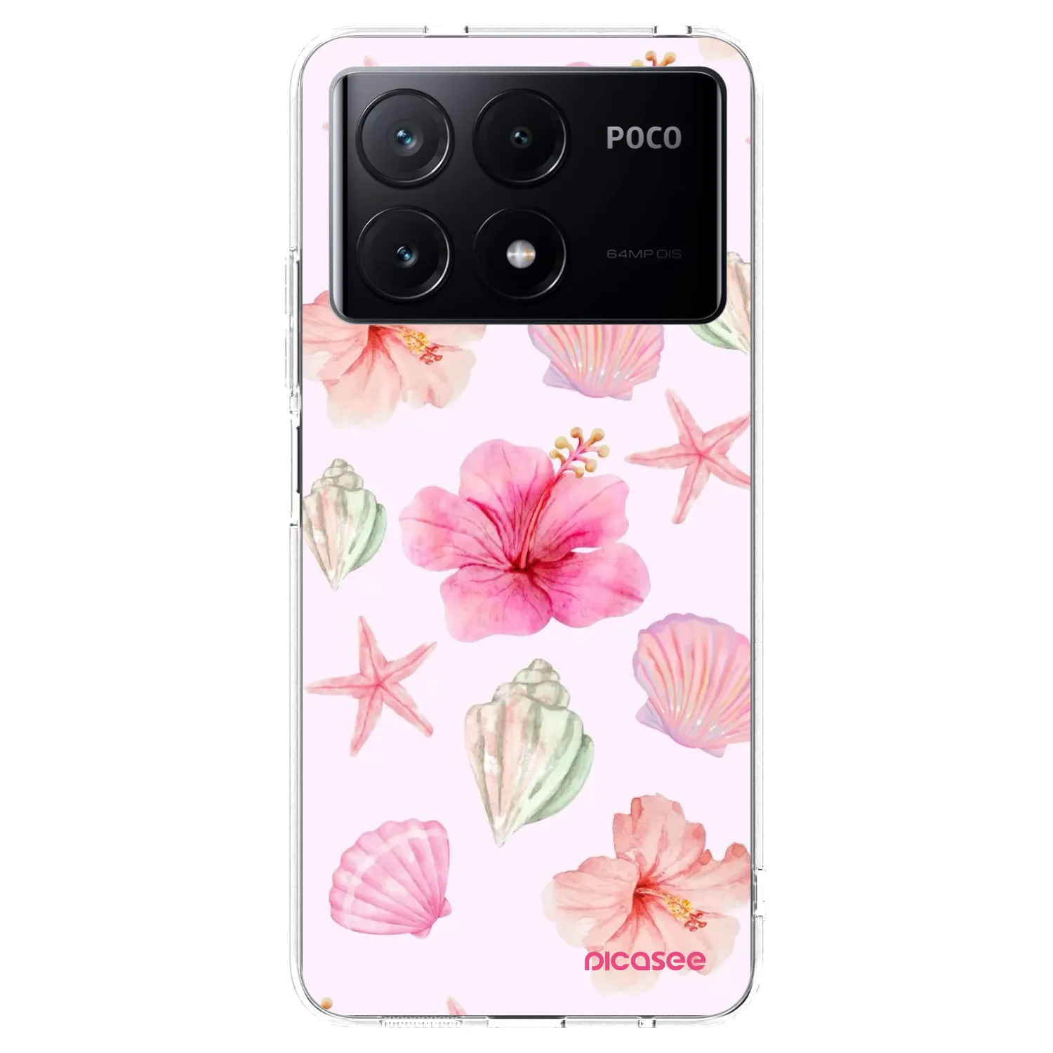 Picasee husă transparentă din silicon pentru Xiaomi Poco X6 Pro - Blush Lagoon