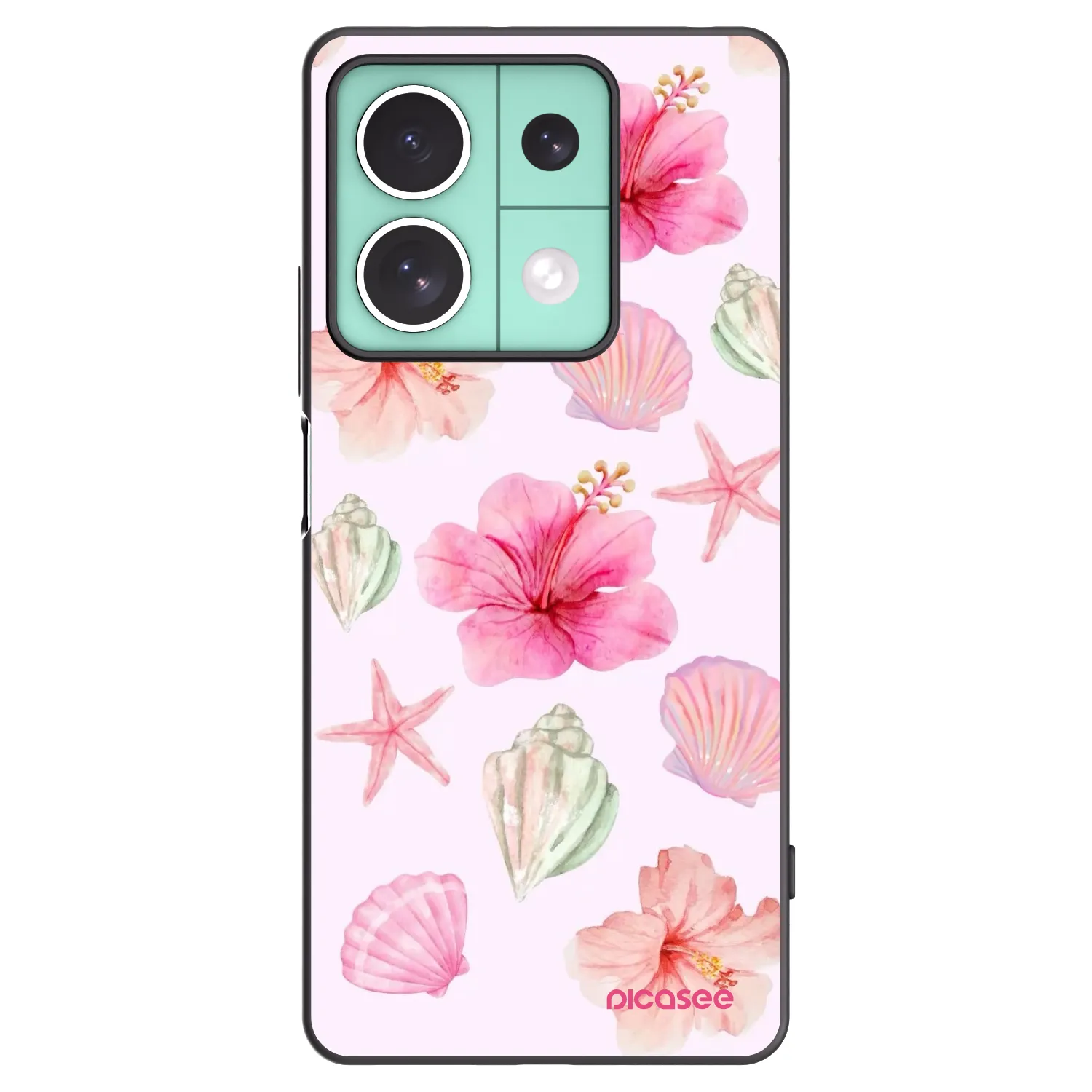 Picasee husă neagră din silicon pentru Xiaomi Redmi Note 13 5G - Blush Lagoon