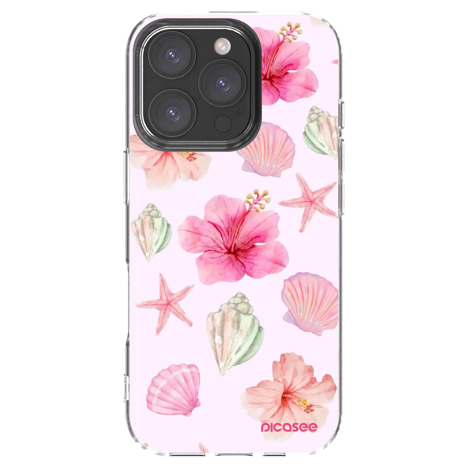 Picasee husă transparentă din silicon pentru Apple iPhone 16 Pro - Blush Lagoon