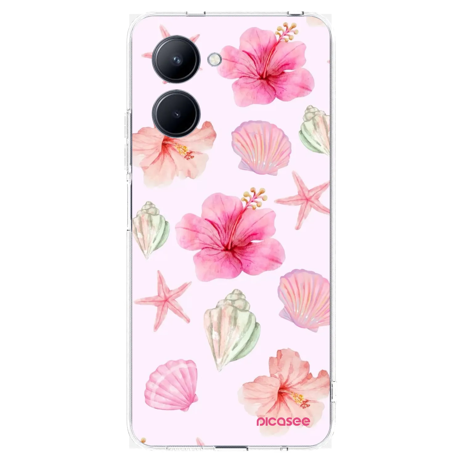 Picasee husă transparentă din silicon pentru Realme C33 (2023) - Blush Lagoon