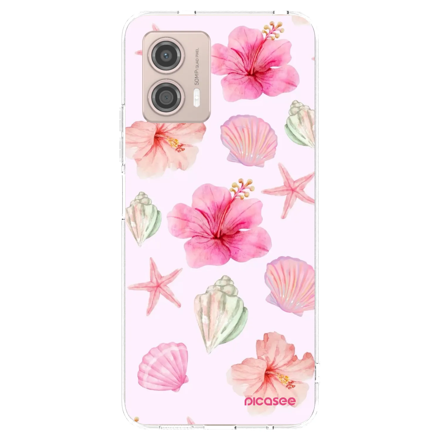 Picasee husă transparentă din silicon pentru Motorola Moto G53 5G - Blush Lagoon