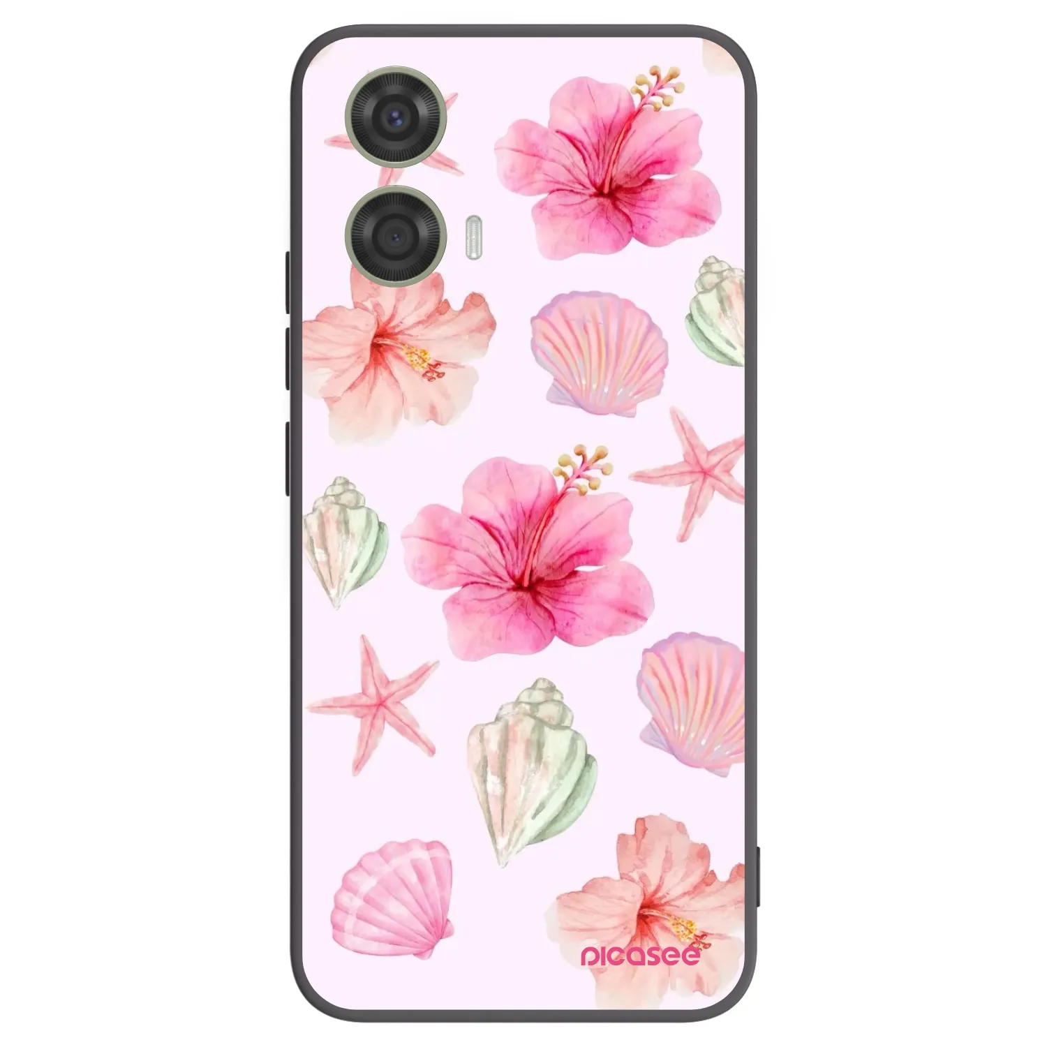 Picasee husă neagră din silicon pentru Motorola Moto G24 - Blush Lagoon