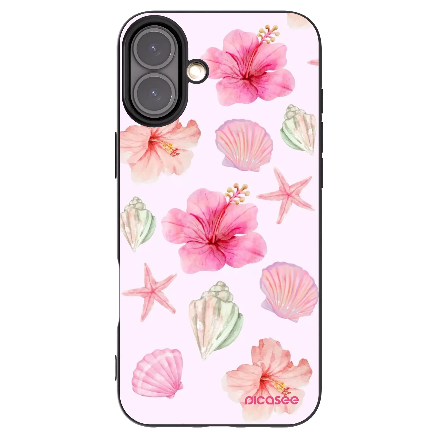 Picasee husă neagră din silicon pentru Apple iPhone 16 Plus - Blush Lagoon