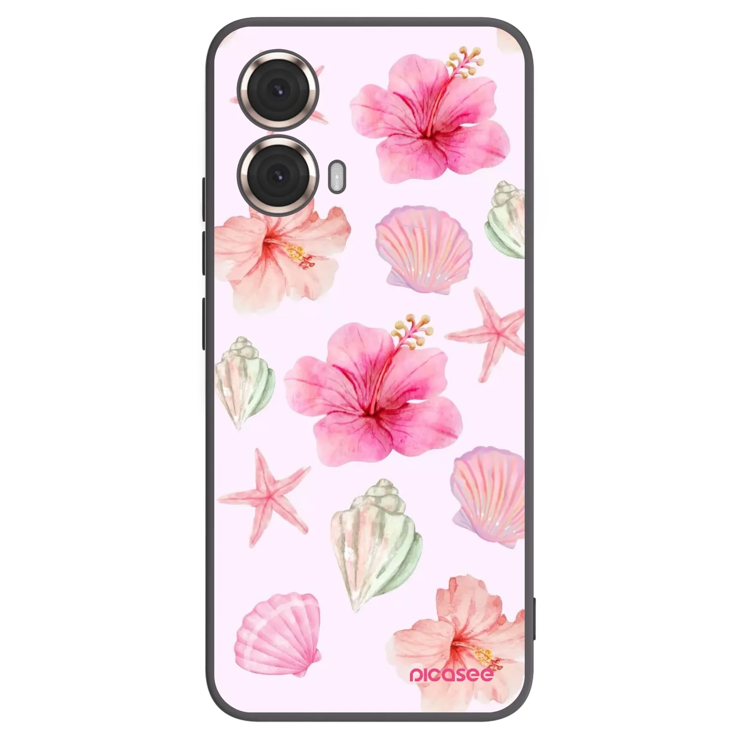Picasee husă neagră din silicon pentru Motorola Moto G85 - Blush Lagoon