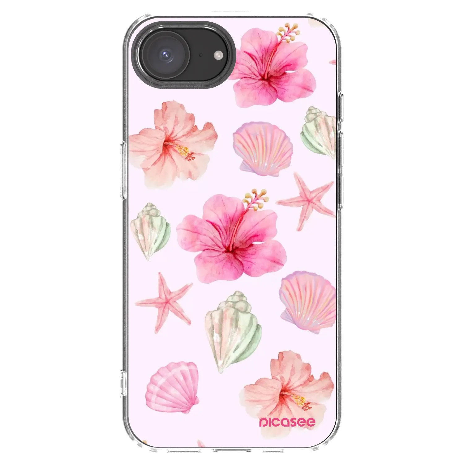 Picasee husă transparentă din silicon pentru Apple iPhone 16e - Blush Lagoon