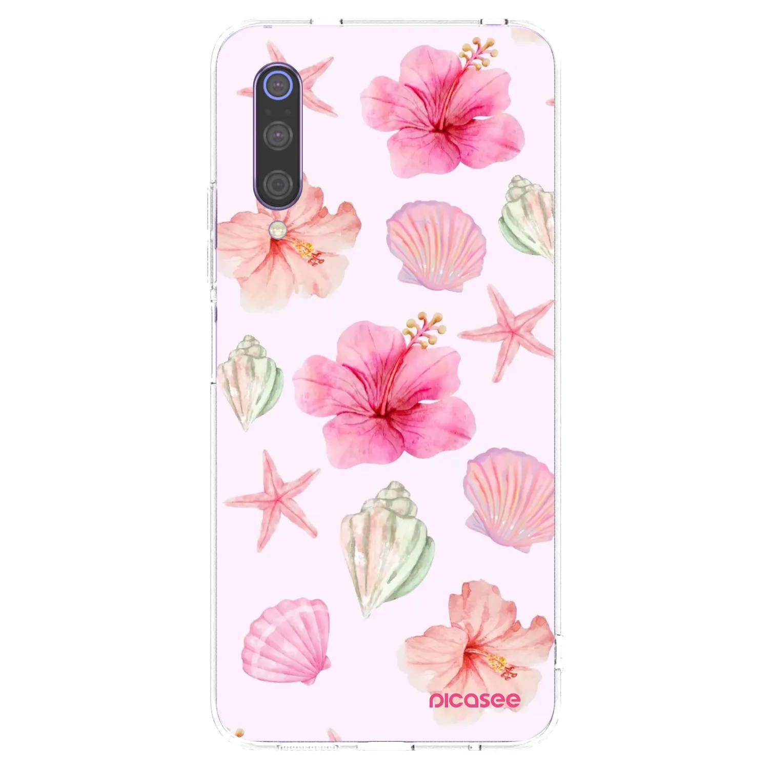 Picasee husă transparentă din silicon pentru Xiaomi Mi 9 - Blush Lagoon