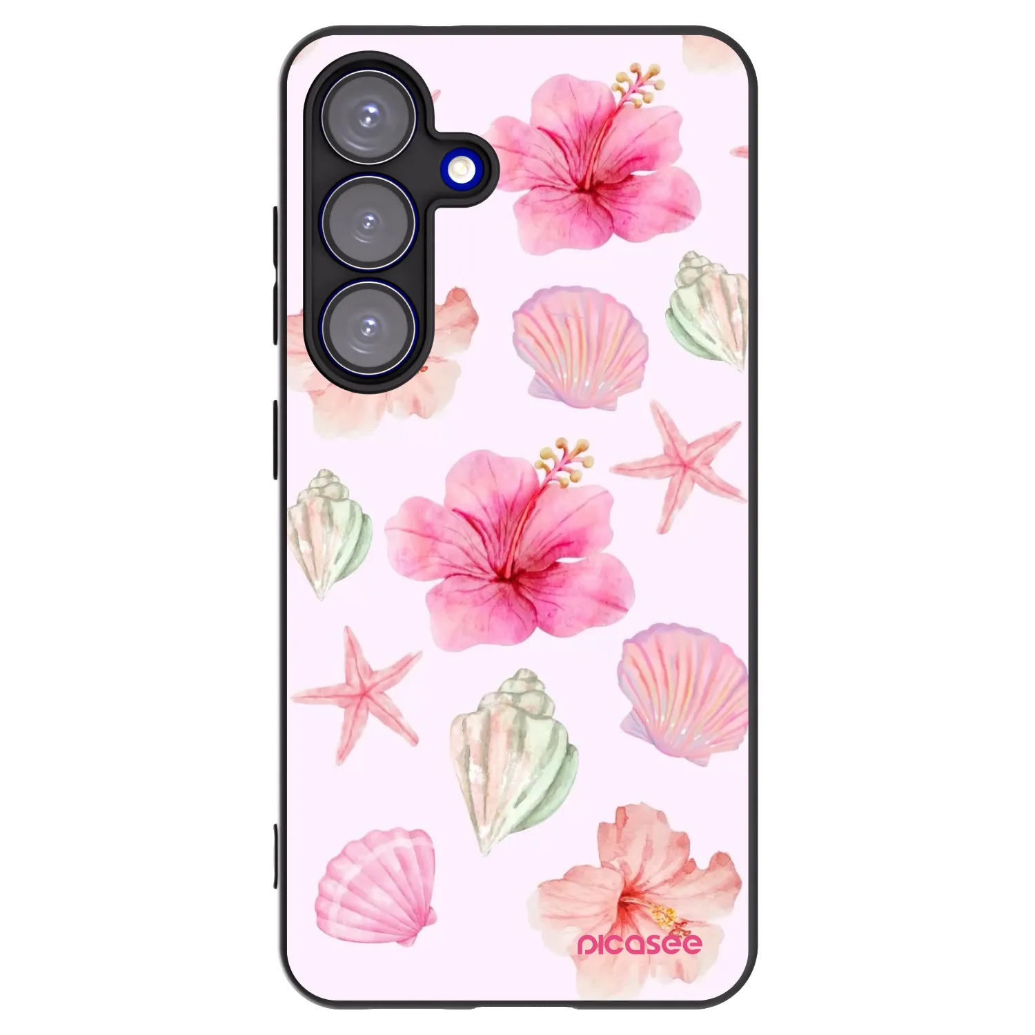 Picasee husă neagră din silicon pentru Samsung Galaxy S25 5G - Blush Lagoon