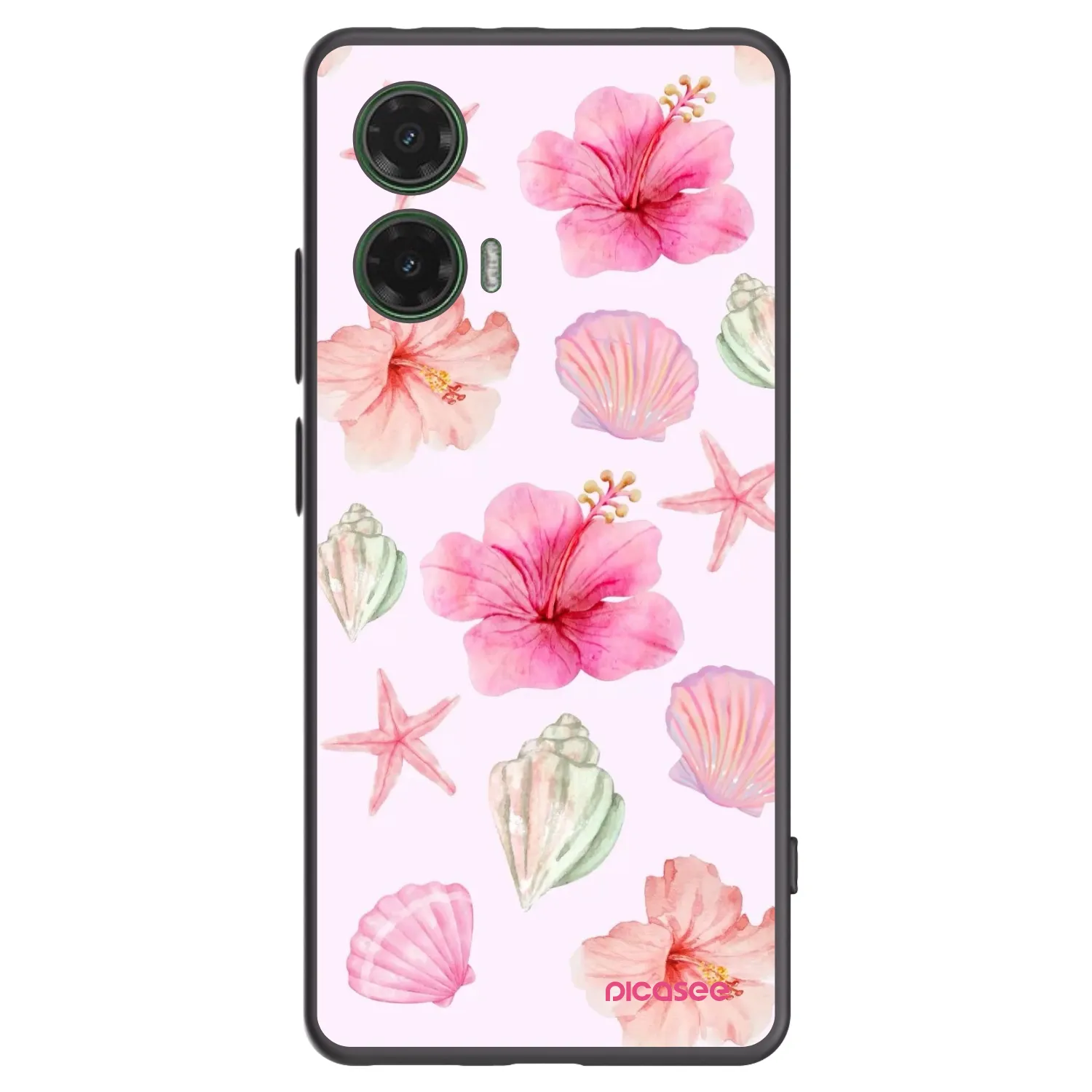 Picasee husă neagră din silicon pentru Motorola Moto G35 5G - Blush Lagoon