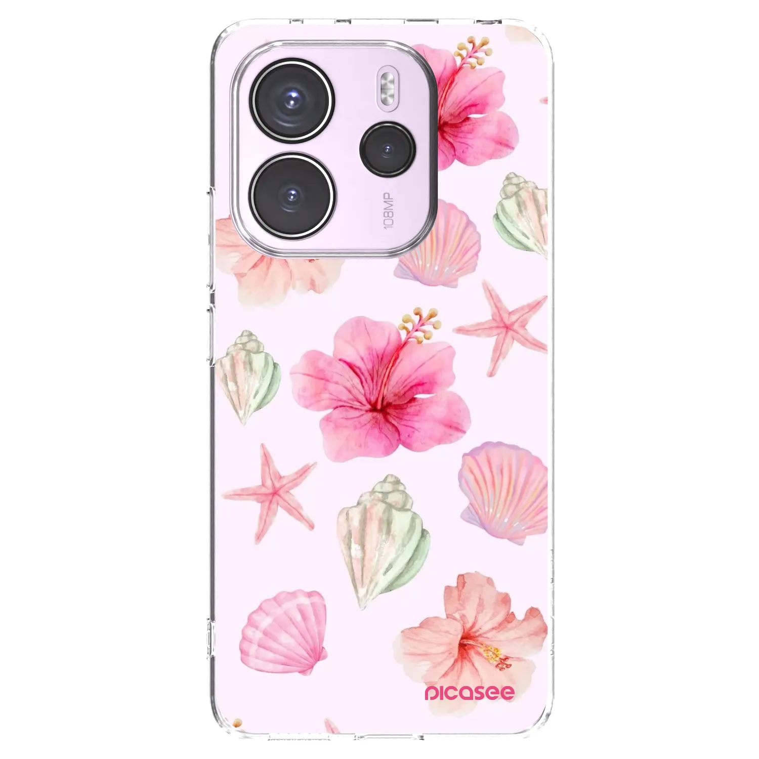 Picasee husă transparentă din silicon pentru Xiaomi Redmi Note 14 4G - Blush Lagoon