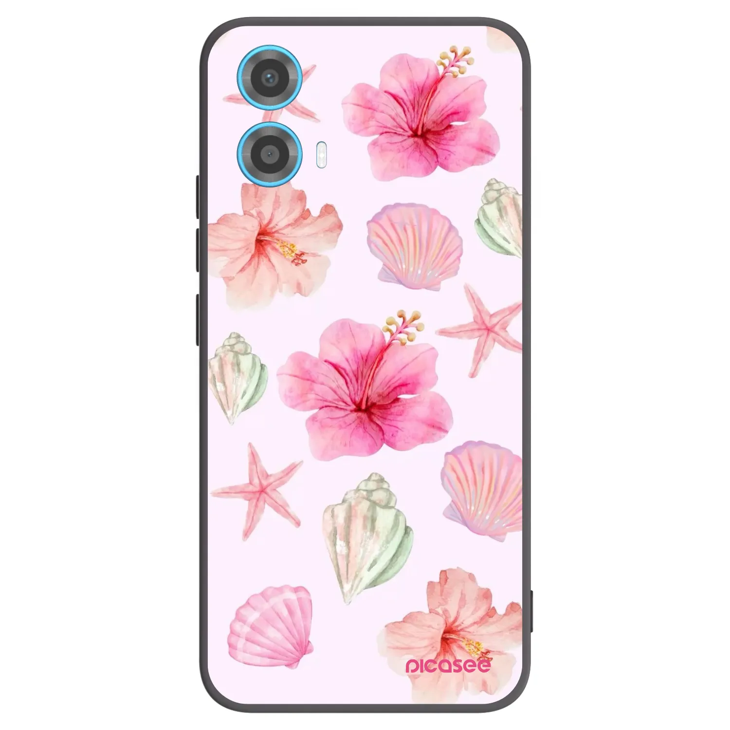 Picasee husă neagră din silicon pentru Motorola Moto G34 5G - Blush Lagoon