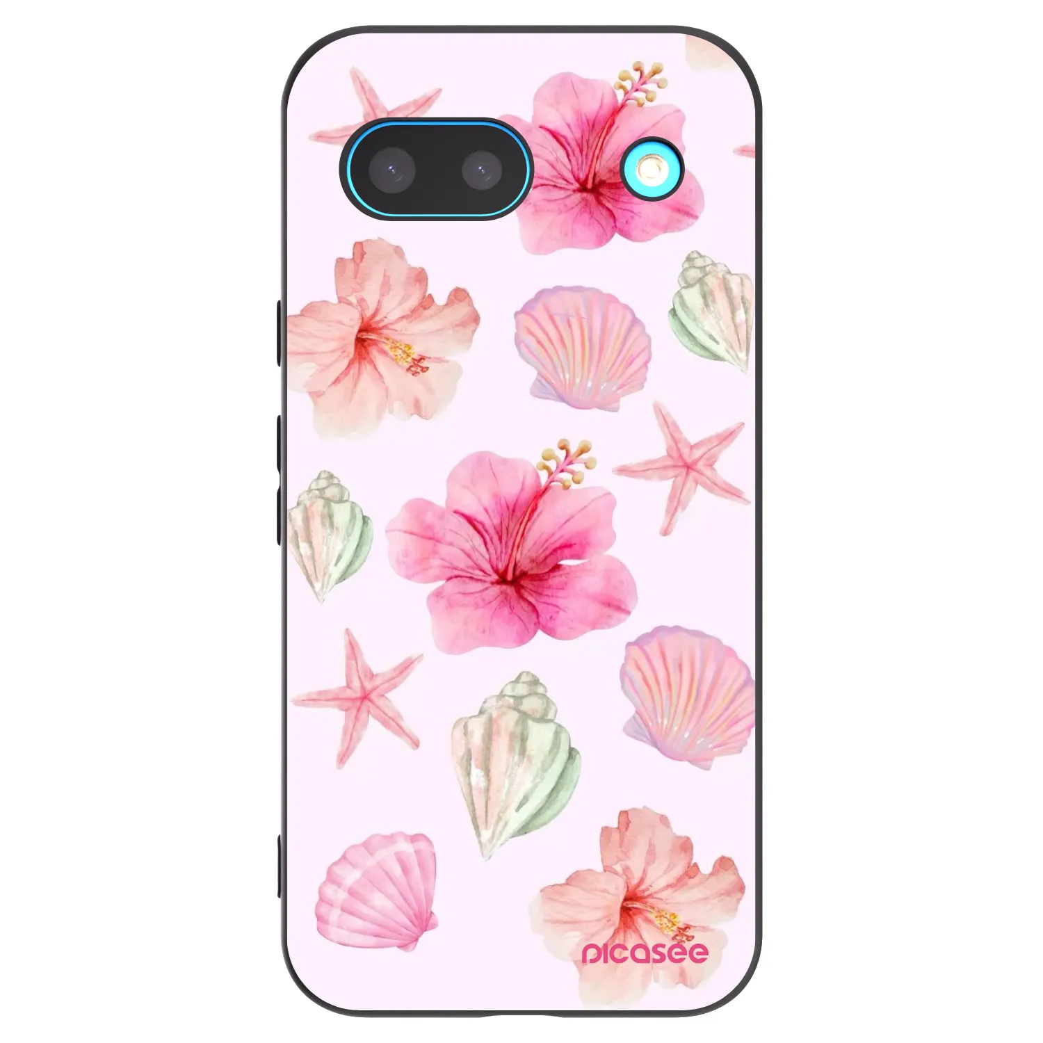 Picasee husă neagră din silicon pentru Google Pixel 8a - Blush Lagoon