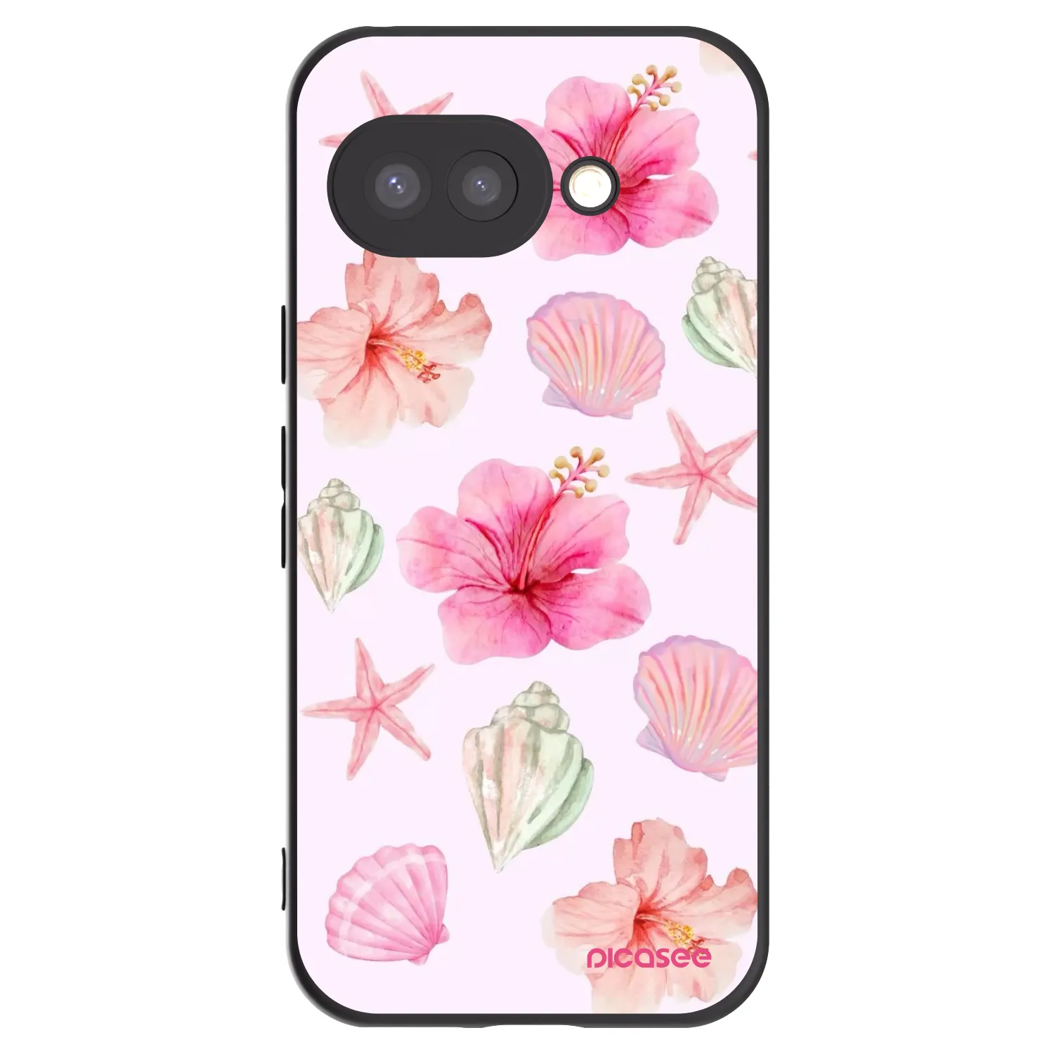 Picasee husă neagră din silicon pentru Google Pixel 9a - Blush Lagoon