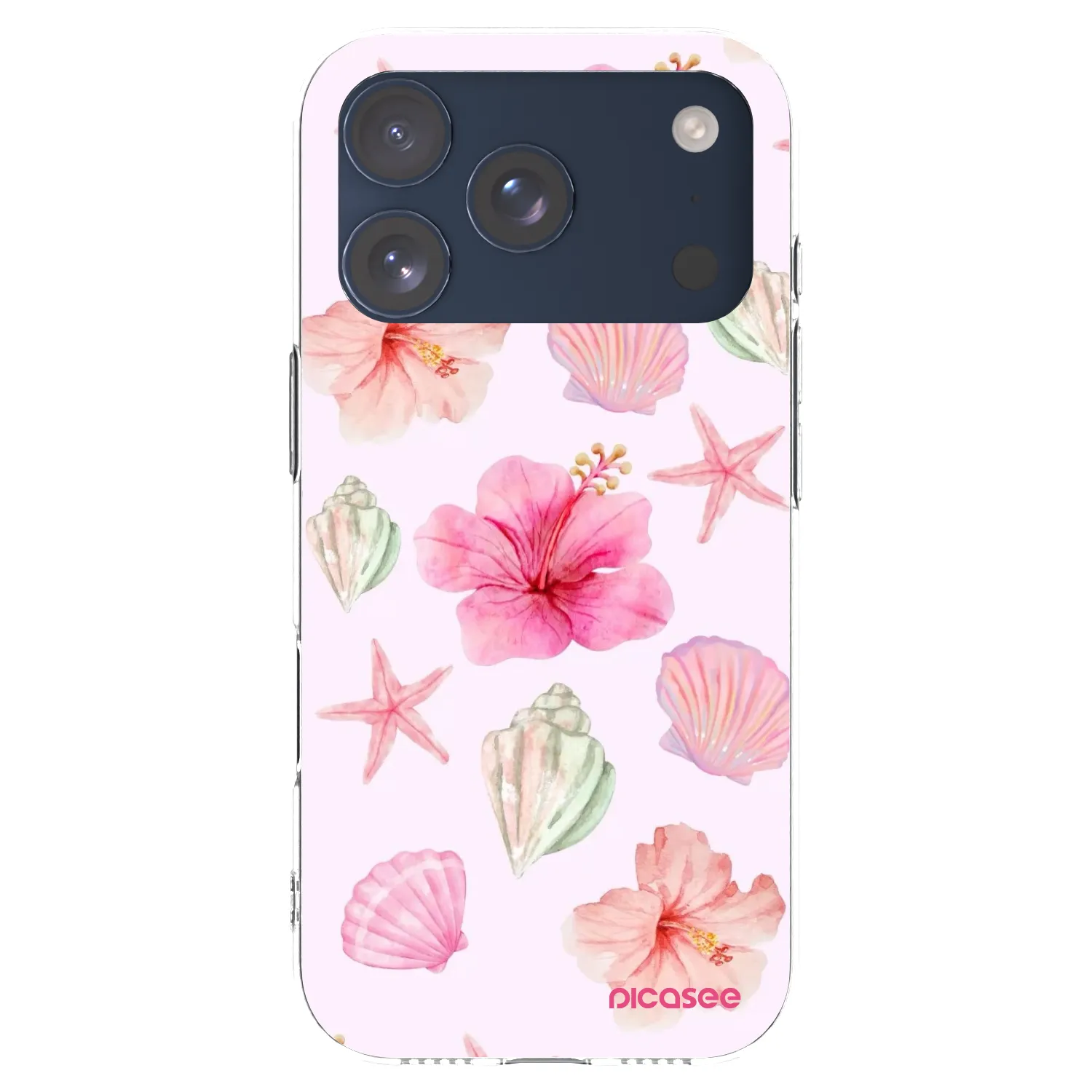 Picasee husă transparentă din silicon pentru Apple iPhone 17 Pro - Blush Lagoon