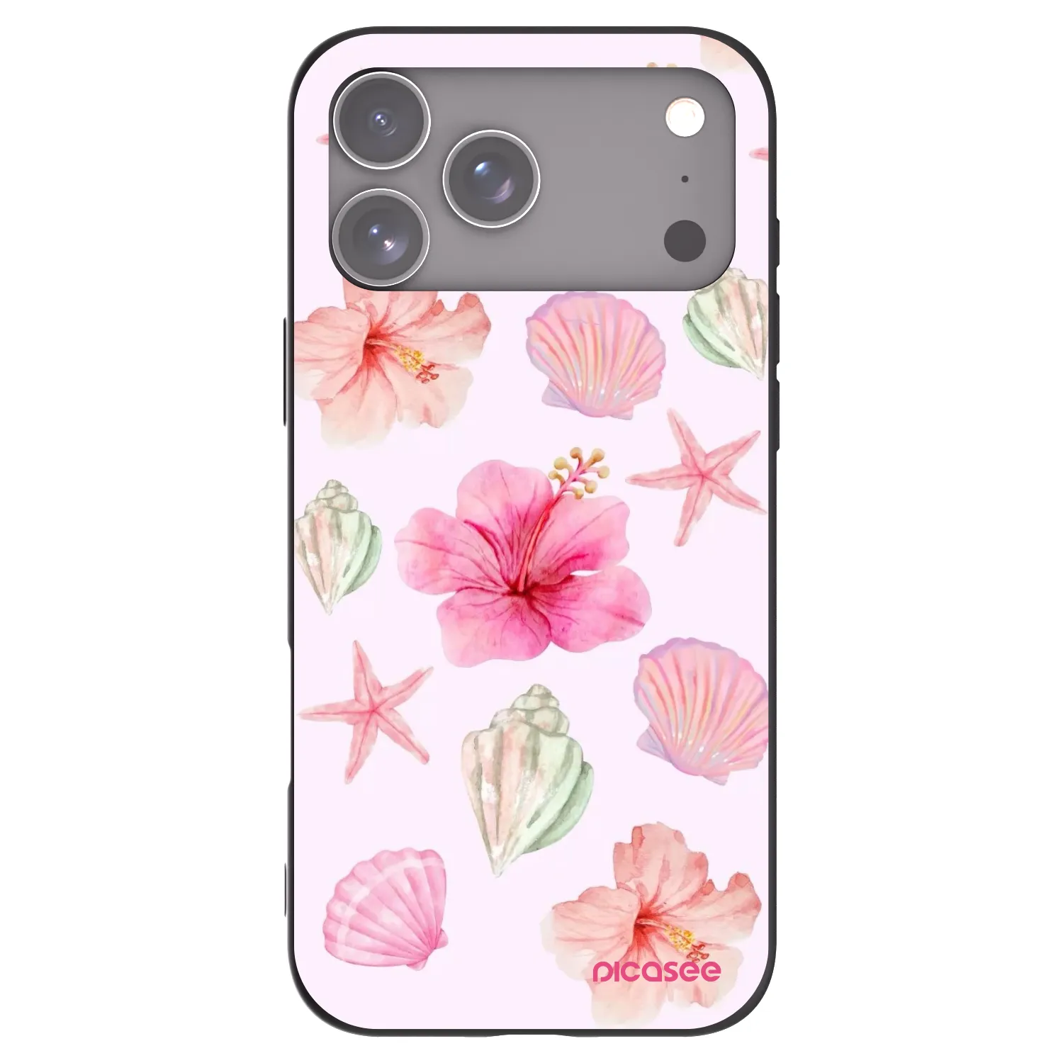 Picasee husă neagră din silicon pentru Apple iPhone 17 Pro Max - Blush Lagoon
