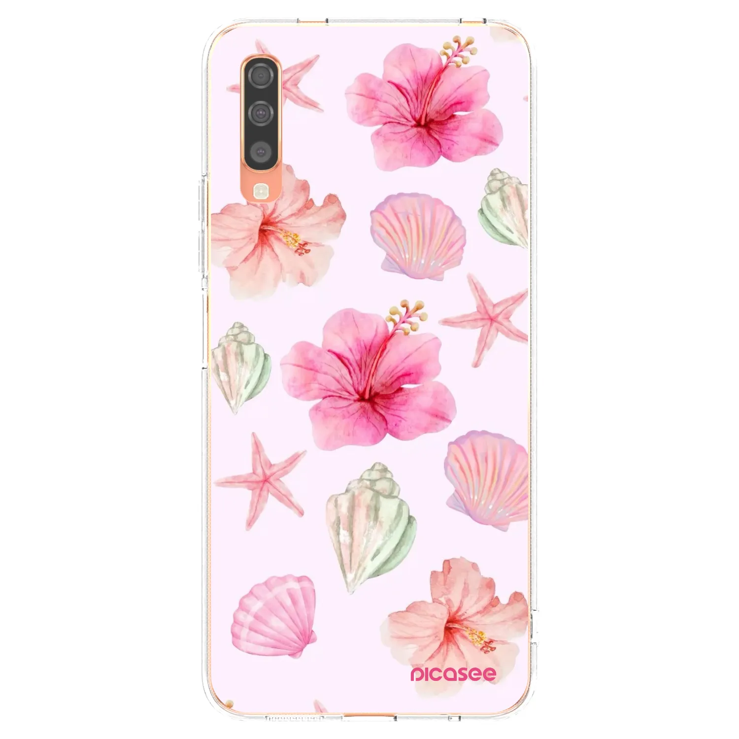 Picasee husă transparentă din silicon pentru Samsung Galaxy A70 A705F - Blush Lagoon