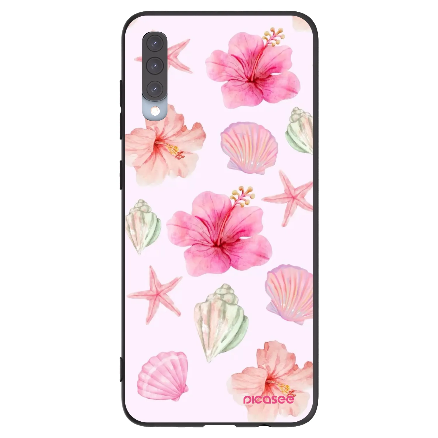 Picasee husă neagră din silicon pentru Samsung Galaxy A70 A705F - Blush Lagoon