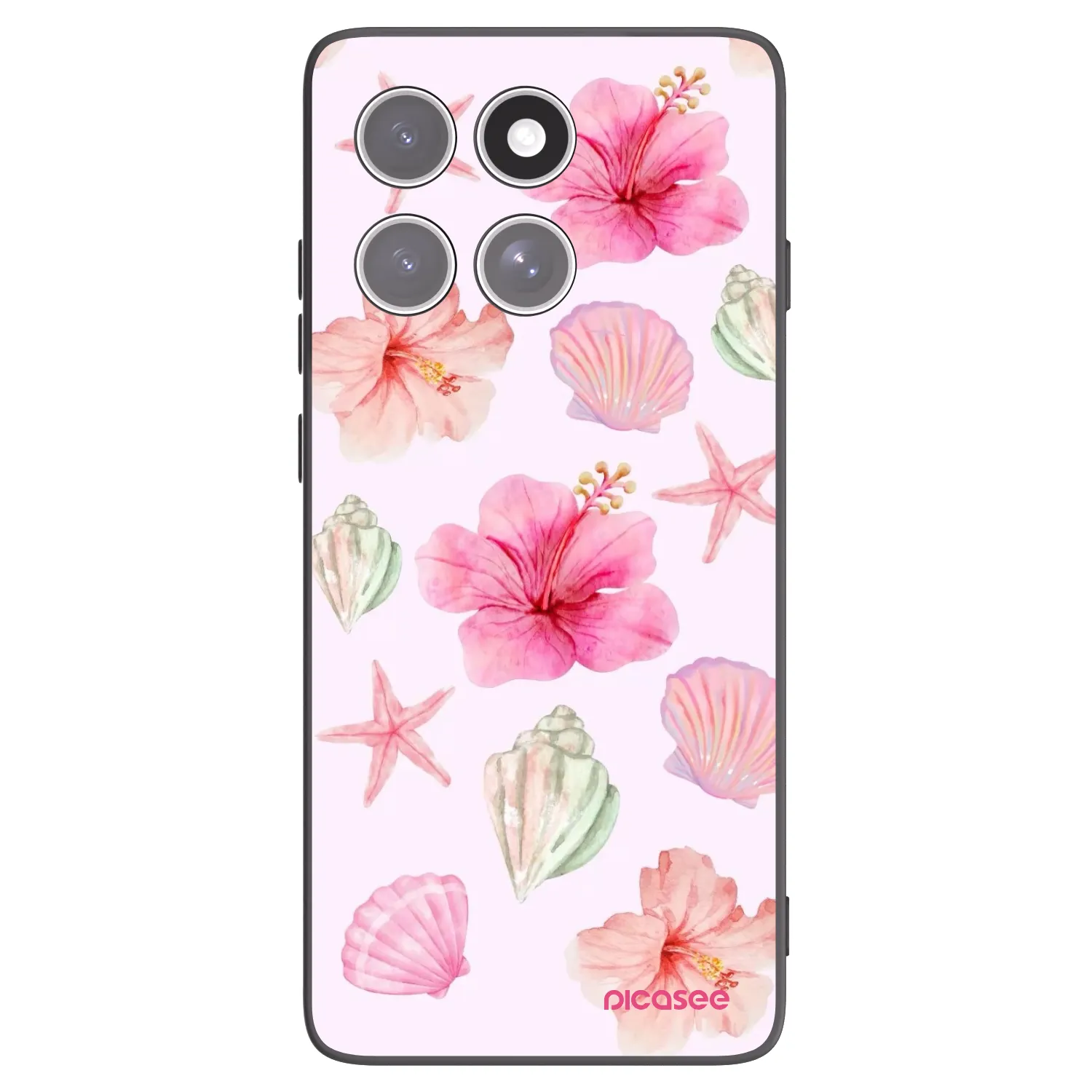 Picasee husă neagră din silicon pentru Motorola Edge 60 Fusion - Blush Lagoon