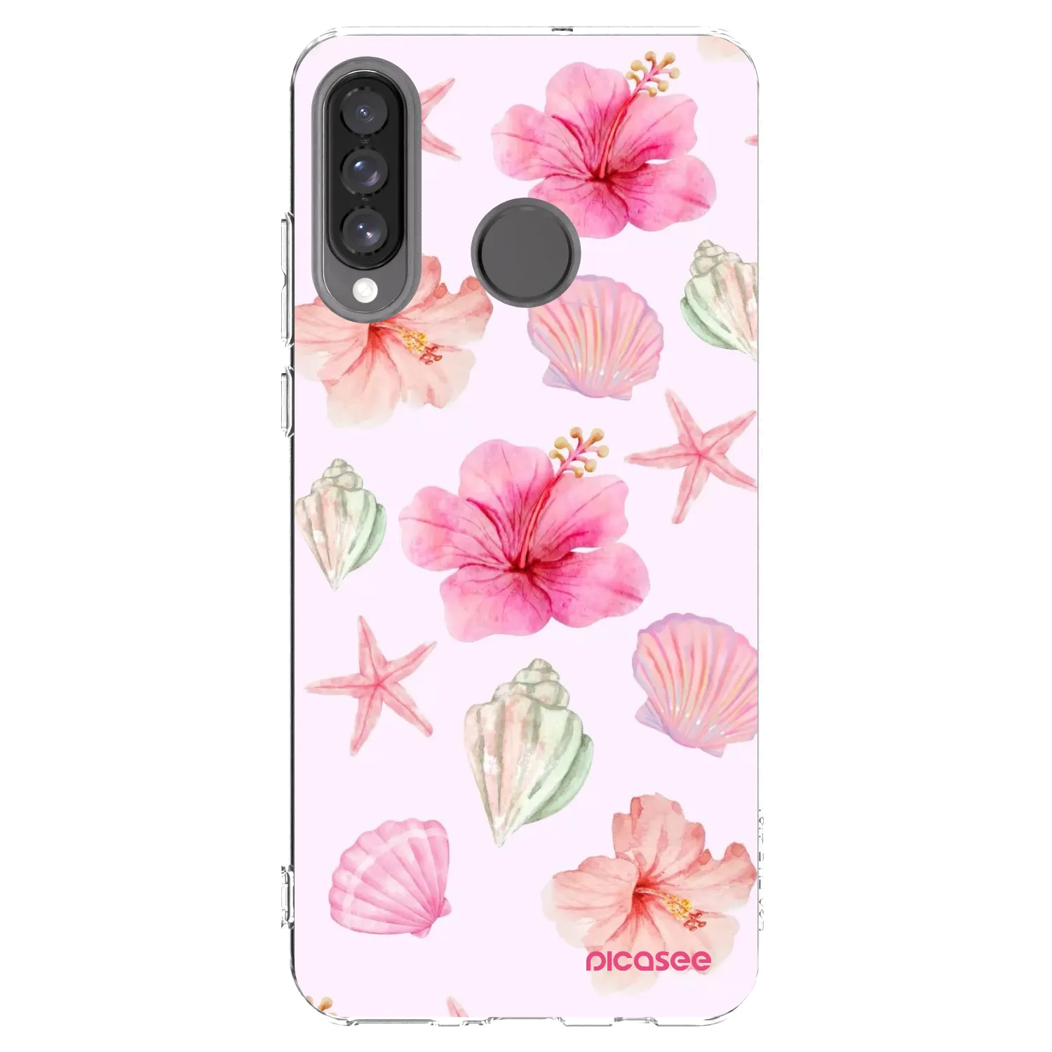 Picasee husă transparentă din silicon pentru Huawei P30 Lite - Blush Lagoon