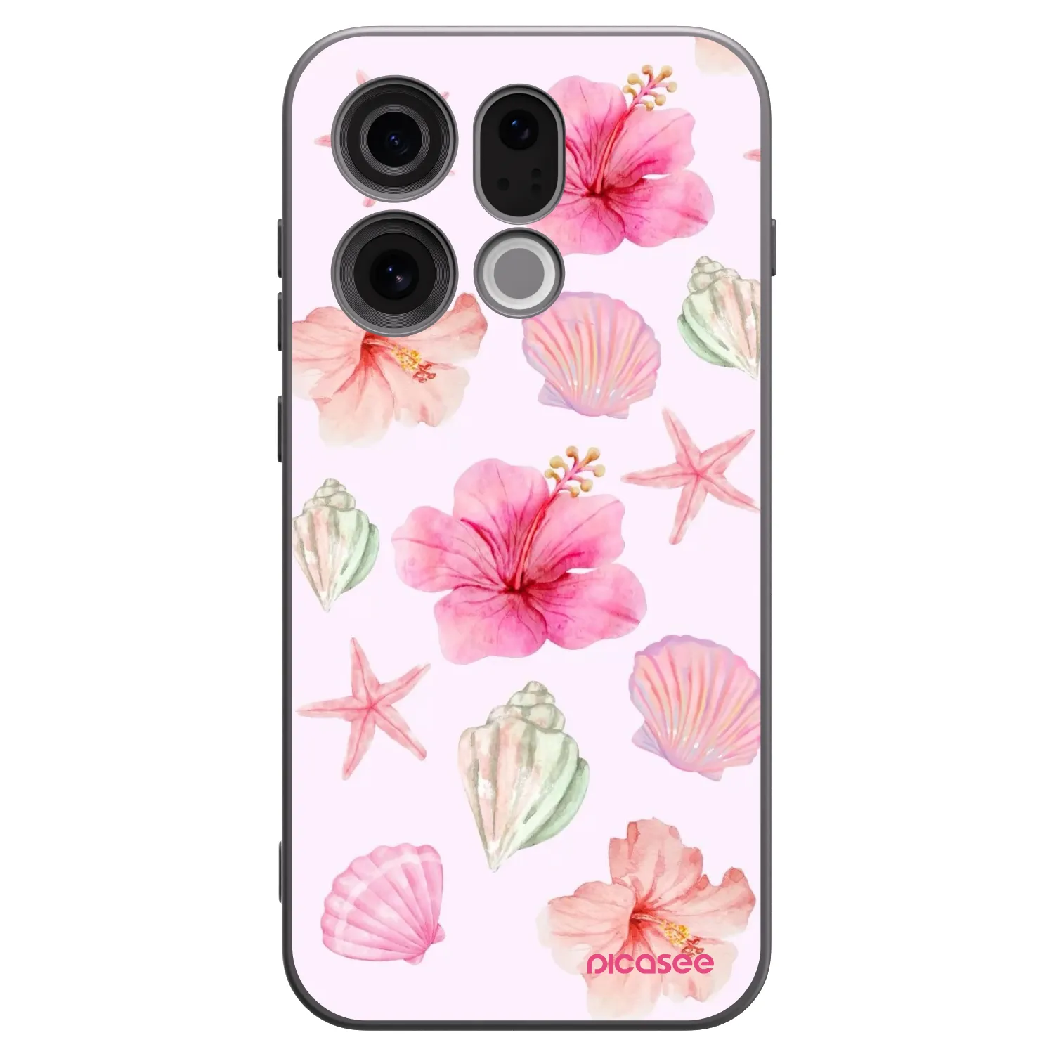 Picasee husă neagră din silicon pentru OPPO Find X9 - Blush Lagoon