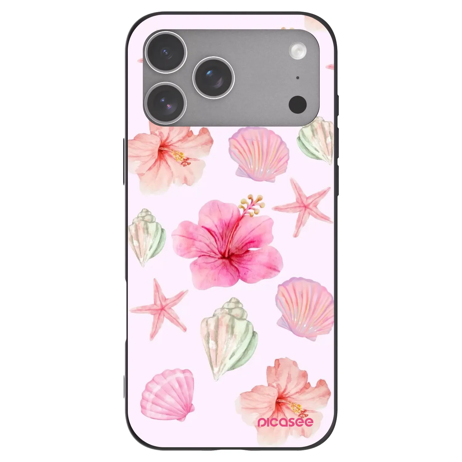 Picasee husă neagră din silicon pentru Apple iPhone 18 Pro Max - Blush Lagoon