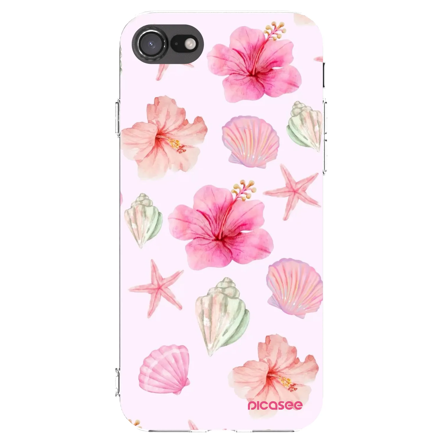 Picasee husă transparentă din silicon pentru Apple iPhone 8 - Blush Lagoon