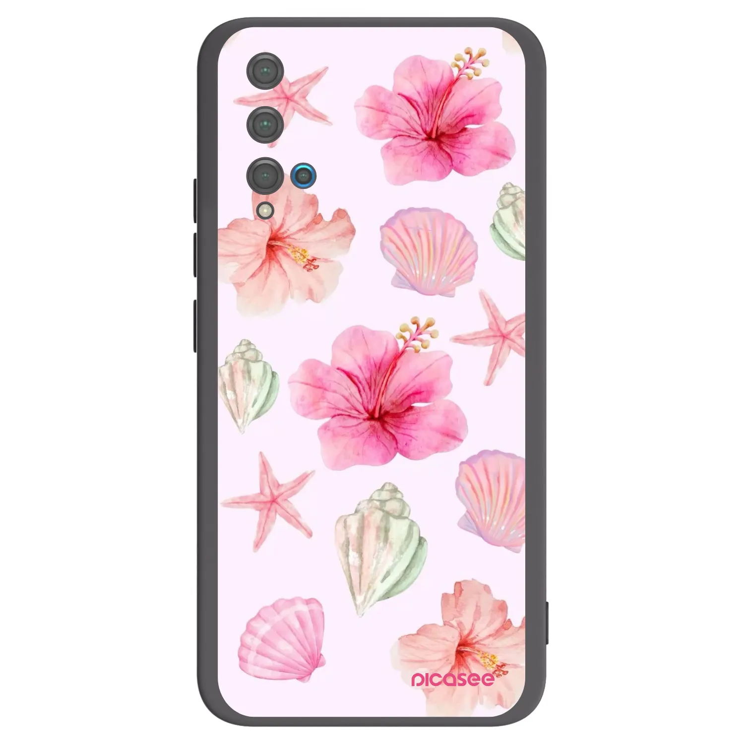 Picasee husă neagră din silicon pentru Huawei Nova 5T - Blush Lagoon