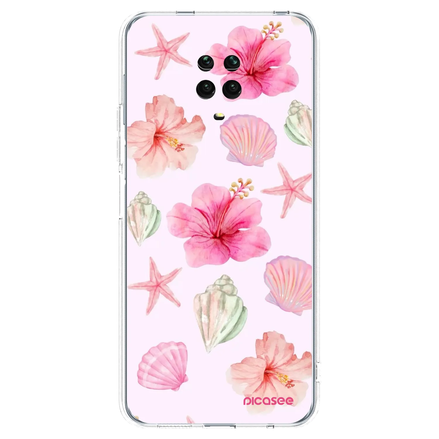 Picasee husă transparentă din silicon pentru Xiaomi Redmi Note 9 Pro - Blush Lagoon