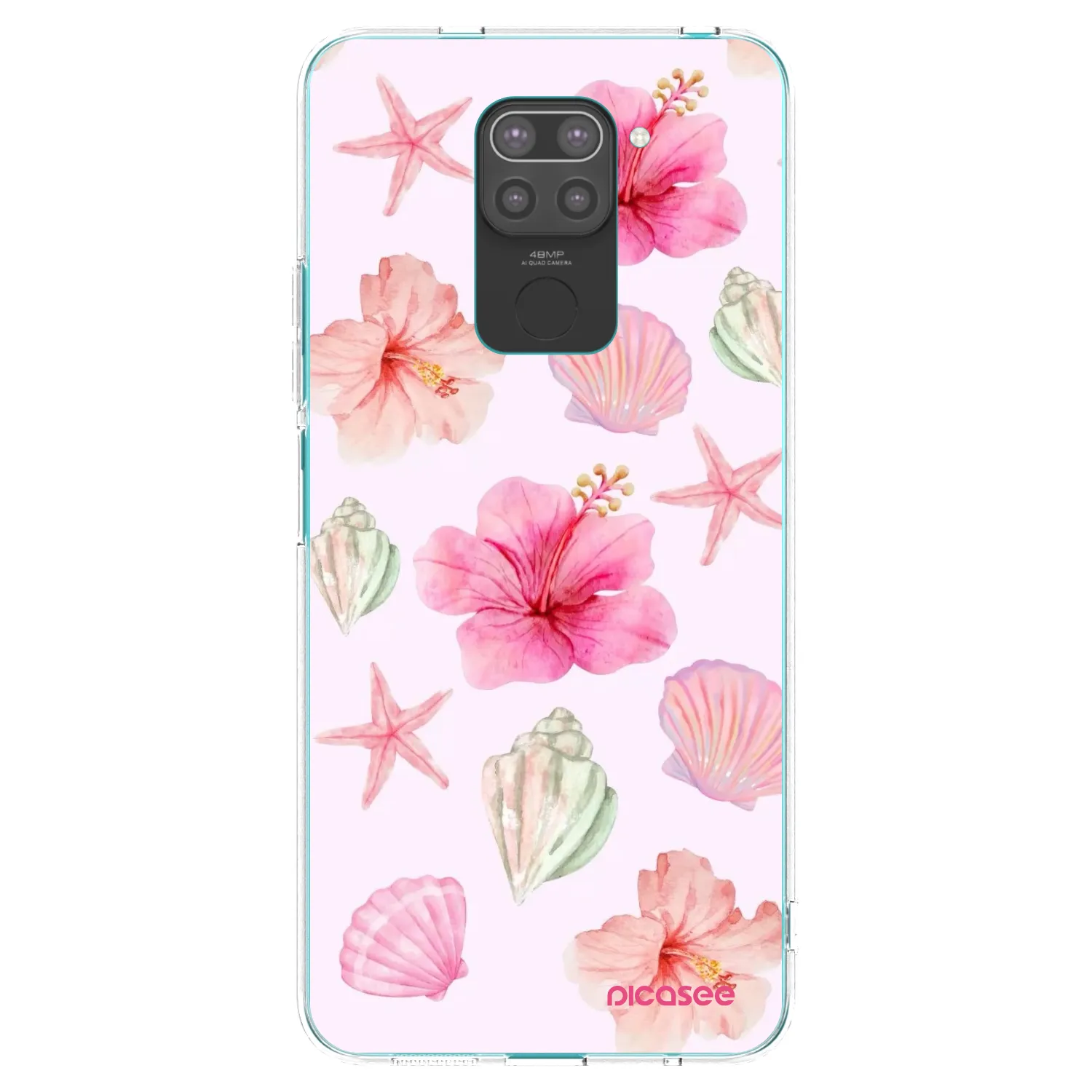 Picasee husă neagră din silicon pentru Xiaomi Redmi Note 9 - Blush Lagoon