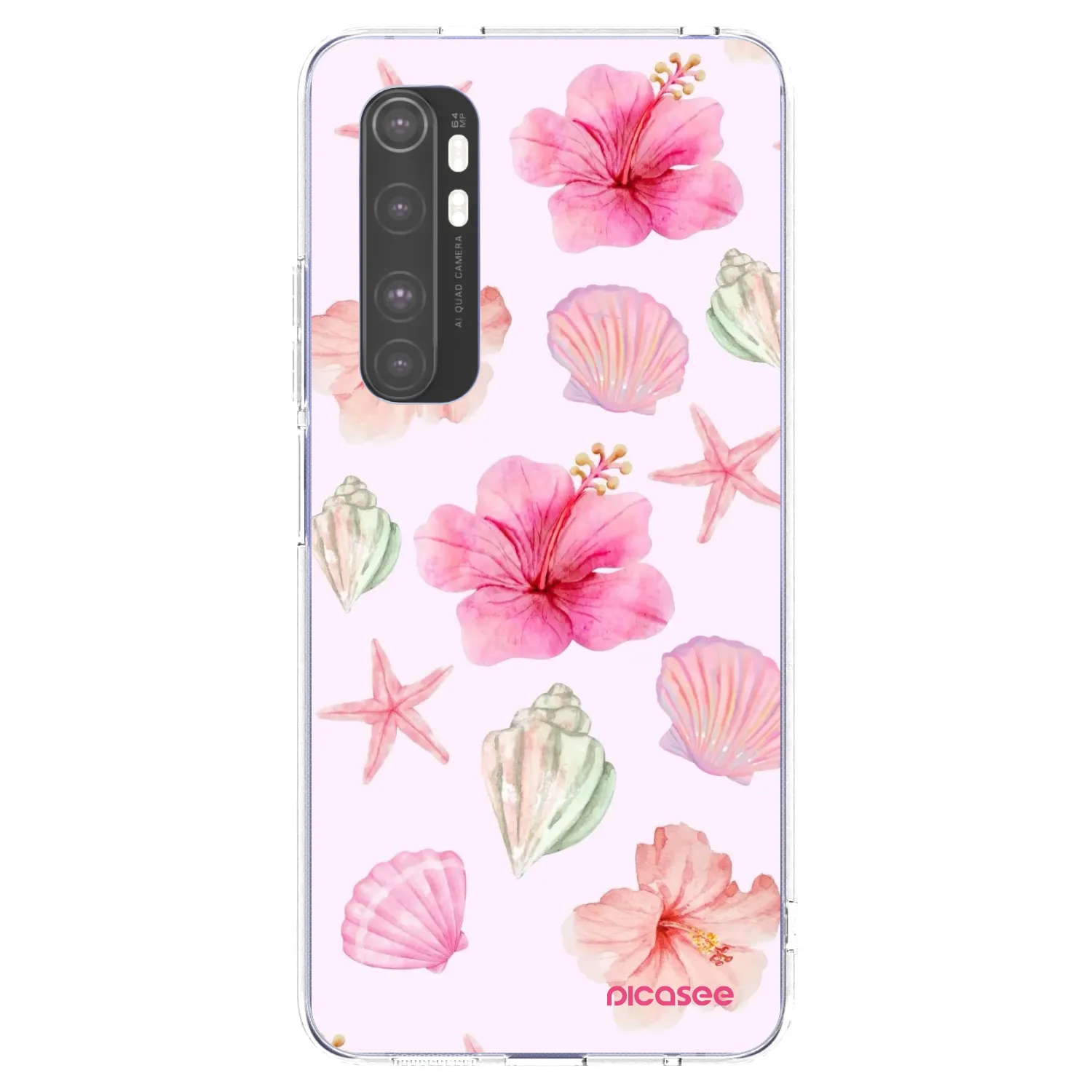 Picasee husă transparentă din silicon pentru Xiaomi Mi Note 10 Lite - Blush Lagoon