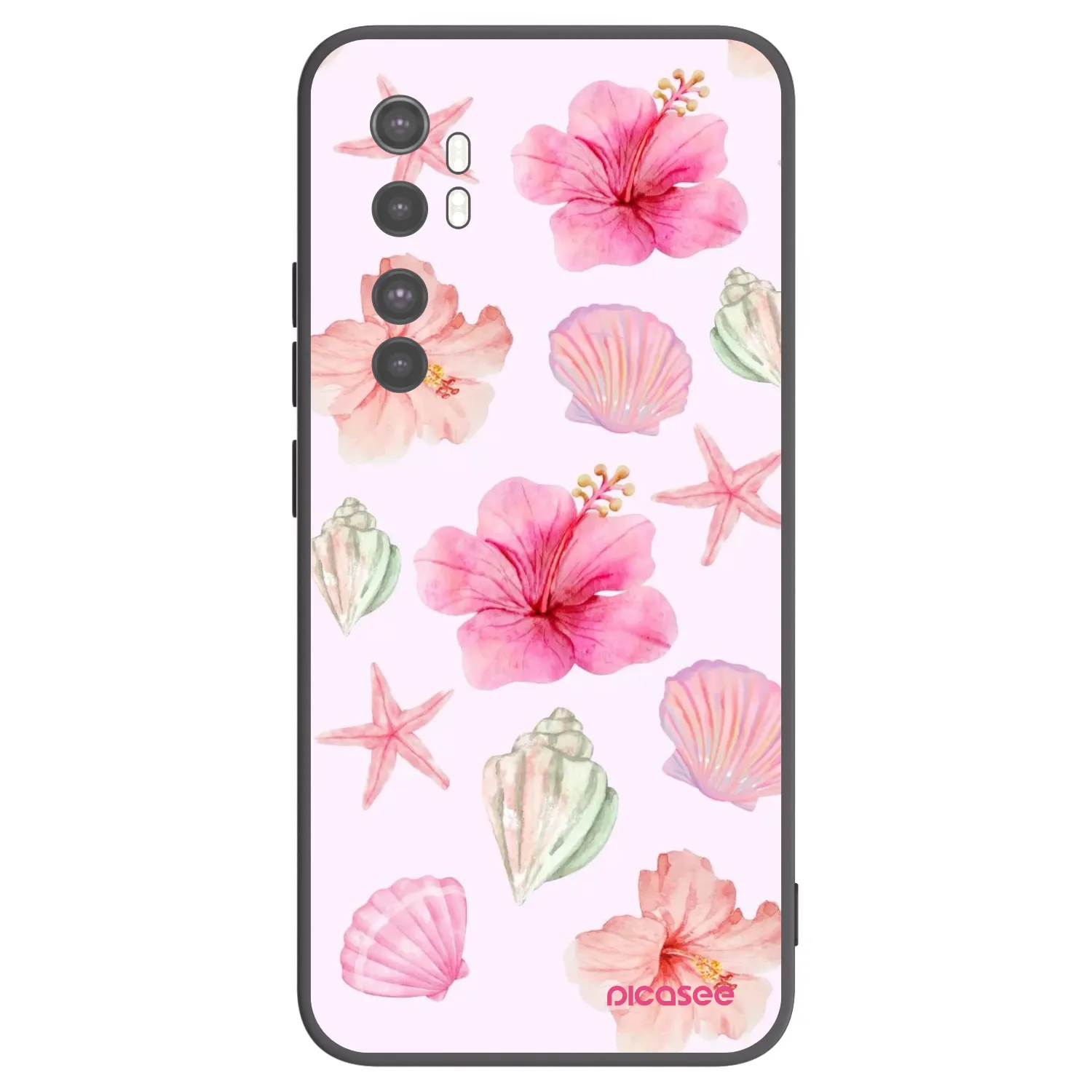 Picasee husă neagră din silicon pentru Xiaomi Mi Note 10 Lite - Blush Lagoon