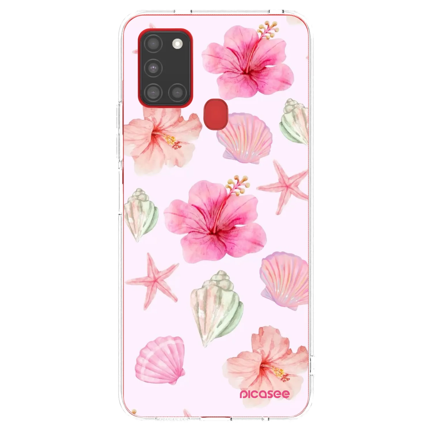 Picasee husă transparentă din silicon pentru Samsung Galaxy A21s - Blush Lagoon