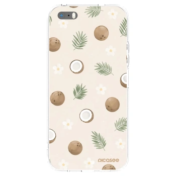 Picasee husă transparentă din silicon pentru Apple iPhone 5/5S/SE - Coconut Breeze