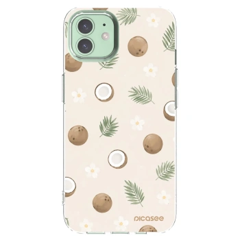 Picasee husă transparentă din silicon pentru Apple iPhone 12 - Coconut Breeze