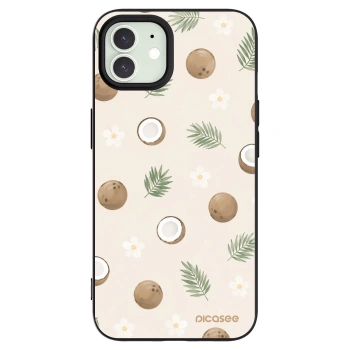 Picasee husă neagră din silicon pentru Apple iPhone 12 Pro - Coconut Breeze