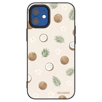 Picasee husă neagră din silicon pentru Apple iPhone 12 mini - Coconut Breeze