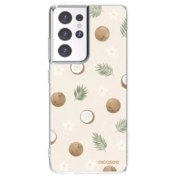 Picasee husă transparentă din silicon pentru Samsung Galaxy S21 Ultra 5G G998B - Coconut Breeze