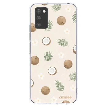 Picasee husă transparentă din silicon pentru Samsung Galaxy A02s A025G - Coconut Breeze