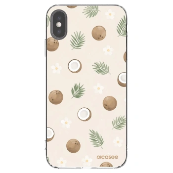Picasee husă transparentă din silicon pentru Apple iPhone XS Max - Coconut Breeze