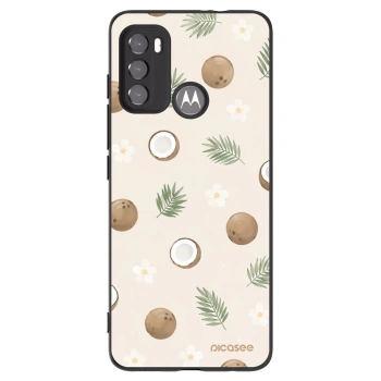 Picasee husă neagră din silicon pentru Motorola Moto G60 - Coconut Breeze