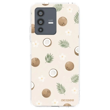 Picasee husă transparentă din silicon pentru Vivo V23 5G - Coconut Breeze