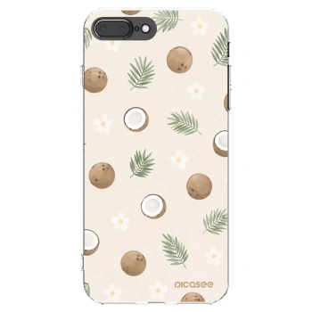 Picasee husă transparentă din silicon pentru Apple iPhone 8 Plus - Coconut Breeze