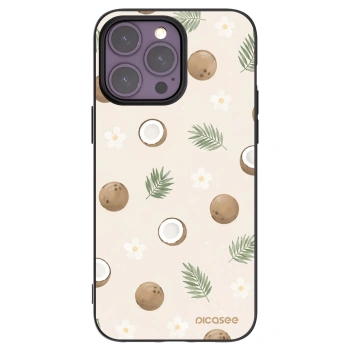 Picasee husă neagră din silicon pentru Apple iPhone 14 Pro Max - Coconut Breeze