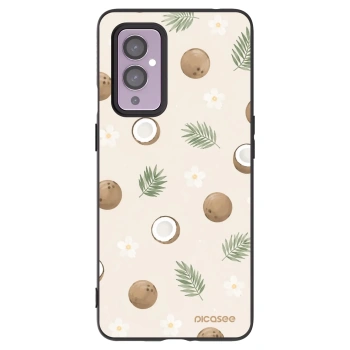 Picasee husă neagră din silicon pentru OnePlus 9 - Coconut Breeze