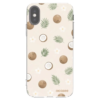 Picasee husă transparentă din silicon pentru Apple iPhone X/XS - Coconut Breeze