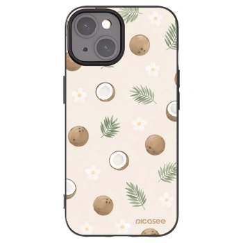 Picasee husă neagră din silicon pentru Apple iPhone 15 - Coconut Breeze