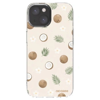Picasee husă transparentă din silicon pentru Apple iPhone 15 - Coconut Breeze
