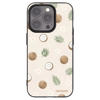 Picasee husă neagră din silicon pentru Apple iPhone 15 Pro - Coconut Breeze
